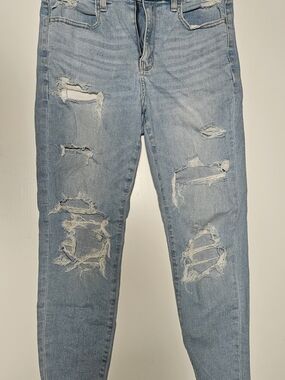American Eagle Outfitters Light Blue Ripped Skinny Jeans